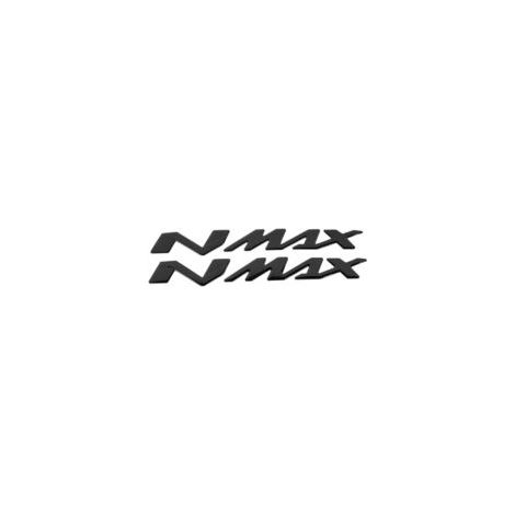 Paar 3D-Motorrademblem-Aufkleber – Aufkleber für Yamaha NMAX155 125 – Schwarz-Crezuo
