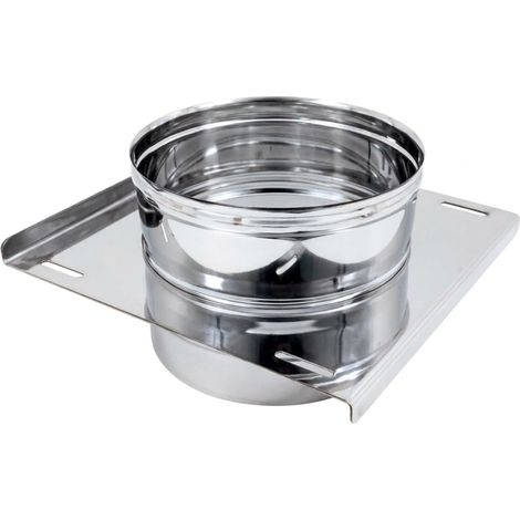 MAKA Piastra Intermedia Canna Fumaria Acciaio Inox Ø 230 mm (1/5)