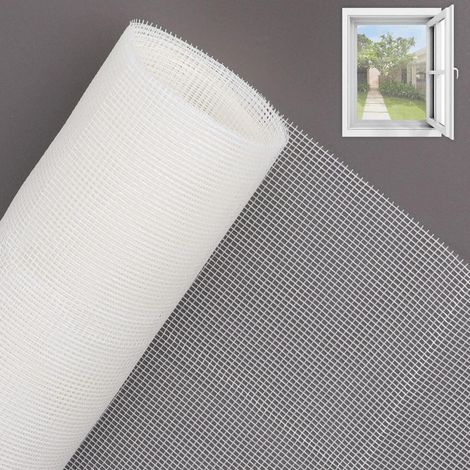 Fliegengitter Katzensicher Fiberglas 250x120cm Weiß Insektenschutz Netz für Fenster & Türen (1/5)