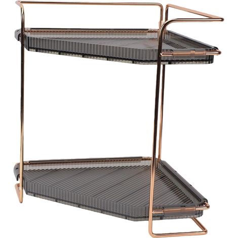 2-Tier Corner Countertop Shelf for Bathroom and Kitchen (1/5)