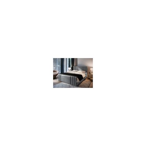 Lit confortable KANES 160 double avec bac matelas CONTINENTAL grand (1/4)