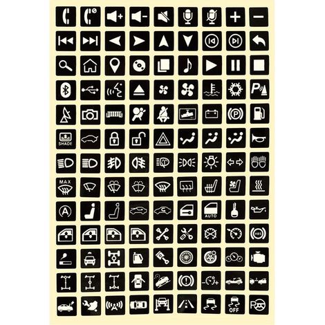 Autocollants de boutons multifonctions, autocollant lumineux de voiture, interrupteur de lumière, décoration de relais, étiquette à bascule, autocollants de panneau de Circuit (1/5)