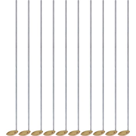 10Pcs Laboratory Burning Spoon High Temperature Resistant Brass Experiment Instruments Supplies