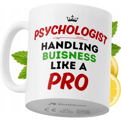 Taza para psicólogo/a. Divertida taza de café/té con diseño gráfico y texto humorístico. Taza ideal para cumpleaños, santos, días festivos. Taza premium para ocasiones especiales en casa, la oficina o (1/5)