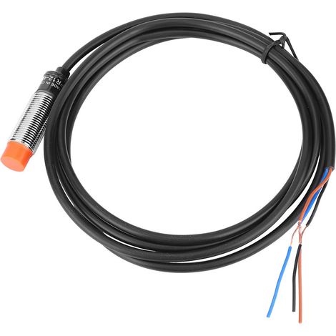BERM Induktiver Näherungsschalter, 4 mm Abstandssensor, DC 10–30 V, 3-Draht, PNP, NO (1/5)