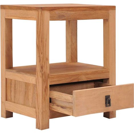 Maison Exclusive - Comodino 40x30x50 cm in Legno Massello di Teak (1/5)