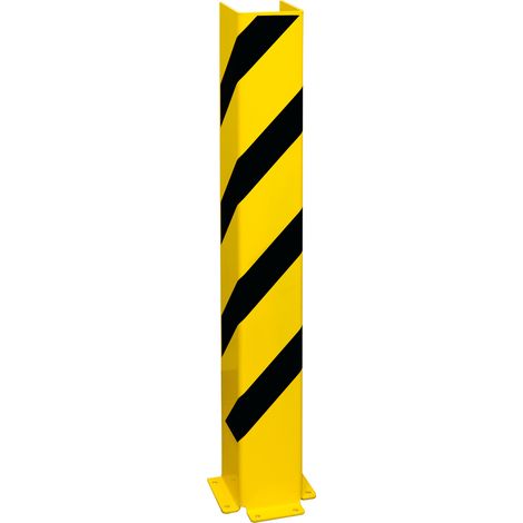 Moravia Anfahrschutz U-Profil schwarz/gelb 1200 x 160 x 6 mm zum Aufdübeln