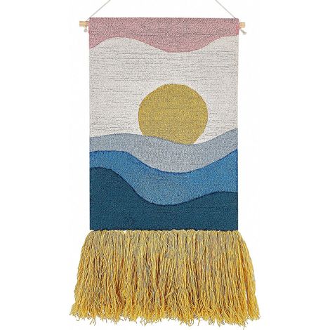 Decorazione da parete cotone multicolore 45 x 90 cm boho Hasilpur (1/5)