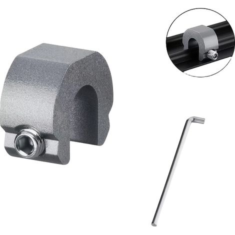 Lot de 3 verrous de fenêtre, verrous pour fenêtres du sol au plafond, verrous pour portes coulissantes, verrous de sécurité, limiteurs antivol, gris (1/5)