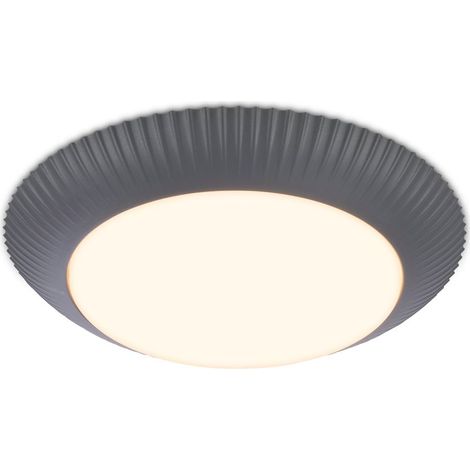 Briloner LED Deckenlampe Ø39x6 cm 17,5W 2000lm 3000K Warmweiß Anthrazit - Deckenleuchte Wohnzimmer Schlafzimmer Flur Küche (1/5)