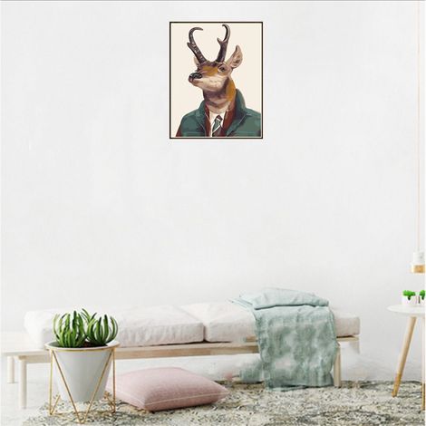 Tableau Strass Thème Animal Fait Main Déco Salon Chambre Loisir Créatif Cerf 8622 (1/4)