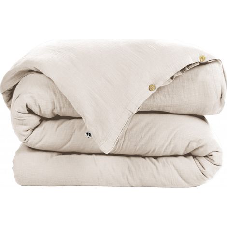 Housse de couette "Gaïa" toutes dimensions "Gaze de Coton" - Gaïa Pampa - Housse de couette 140 x 200 cm - Gaia Pampa -