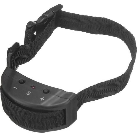 collier anti aboiement chien – Collier de contrôle des aboiements pour chien avec boucle réglable, 4 électrodes et 7 niveaux de sensibilité, pour chiens de petite(不配送电池)