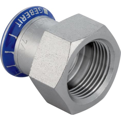 Geberit Mapress Acciaio inox Raccordo di transizione con filettatura interna, DN 25 / 15, dø 28 mm, 31807 (1/2)