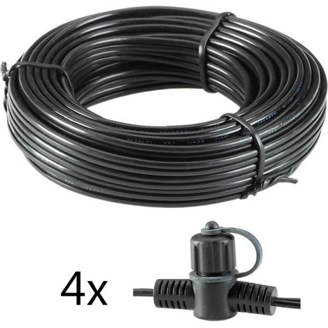 GARDEN LIGHTS CAVO PRINCIPALE DA MT.10 CON 4 CONNETTORI MAX 120 WATT (1/2)