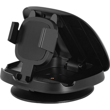 Support de téléphone de voiture rotatif à 360° - Support universel pour tableau de bord, noir (1/5)
