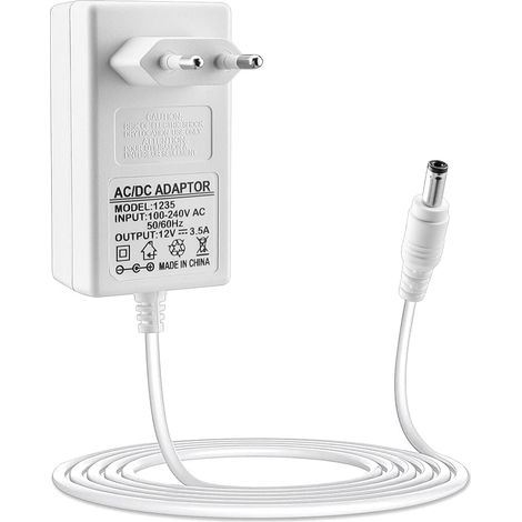 12V Power Supply Adapter for 7590 AX 7490, Camera, Routers, TV Box, LED Strips, Hard Disk, Decoders, Monitors, Scanner, Speaker, 5.5 x 2.5 mm (1/5)