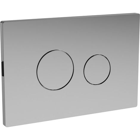 Nuie Pneumatic Dual Flush Plate - Chrome (1/2)