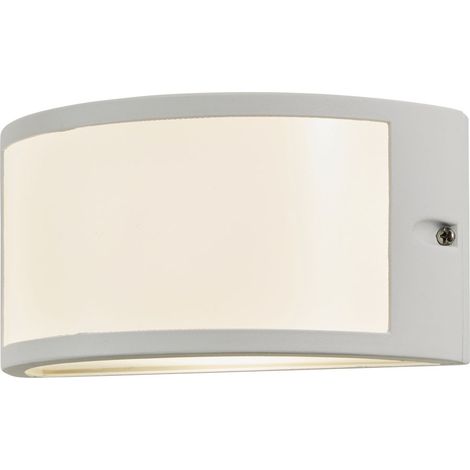 Litecraft Wynn Wall Light 10 Watt LED Outdoor Bulkhead IP54 Fitting - White (1/5)