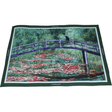 Tovaglietta per la tavola, tovaglietta, ponte di Monet, Oltre lo stagno, decorazione per la tavola, sala da pranzo (1/2)