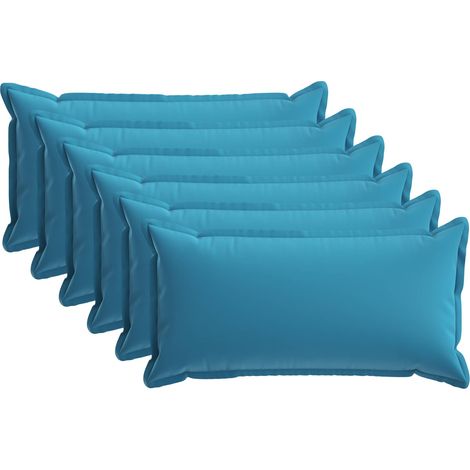 Kissenbezug 6 stk. HOUTEN Himmelblau 40 x 70 cm Polyester vidaXL