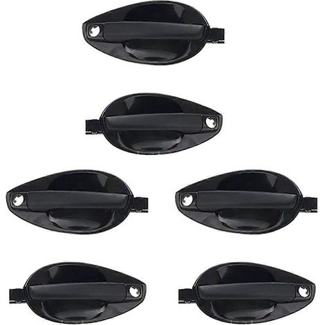 Manija de puerta exterior izquierda y derecha para Hyundai Tiburon 2003-2008, juego de 6 piezas 82660-2C000 82650-2C000 (1/5)