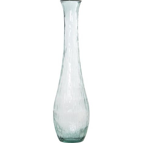 Vase recyceltes Glas 100 cm transparent ° 25x100cmpour Alle Stile, um zu Hause eine Note zu verleihen (1/2)