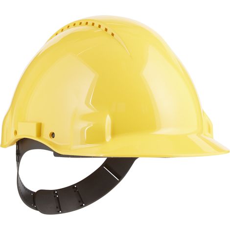 3M™ Casque de sécurité G3000CUVYPRO1, jaune, Uvicator, harnais ajustable, 1 par carton (1/5)