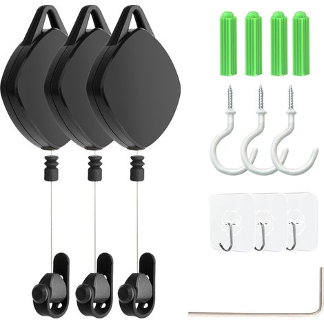 Système de Poulie Rétractable pour Câbles VR - Compatible HTC Vive, Rift S, Oculus Quest 2 - Accessoires de Réalité Virtuelle (1/5)