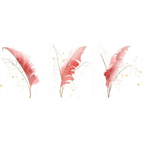Juego de pósteres Boho Feathers PLN031 (1/5)
