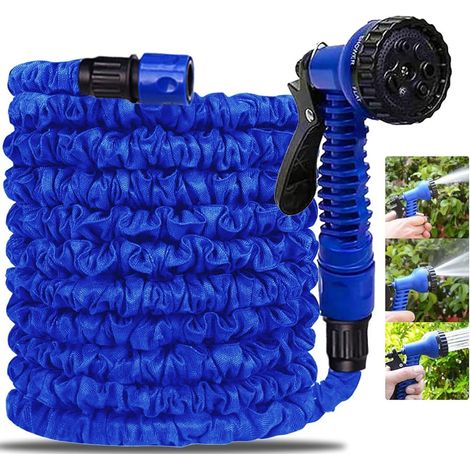 TRADE SHOP - Tubo Magico Da Giardino 15 Metri Allungabile Estensibile Magic Hose Vari Colori -