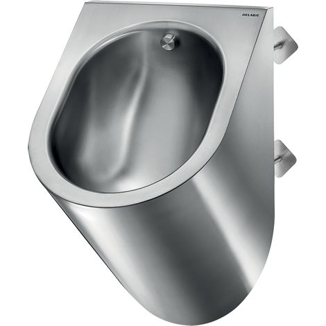 Delabie Urinal DELTA TC wandh. Anschl. von hinten Edst. 1.4301 sat