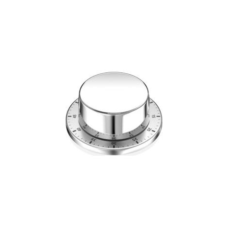 Temporizador de cocina mecánico, temporizador magnético adsorbente, temporizador reutilizable e impermeable de acero inoxidable, cuenta regresiva de 60 minutos, apto para huevos duros, Kitchen-Crezuo