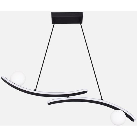 Colgante Fermoselle 24w+6w 4000k Negro Regx82x9  Cm 2550lm