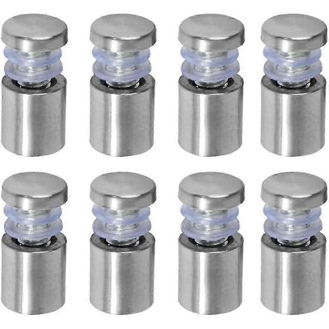 Vis d'écartement 3/4 po de diamètre x 1 po (19 x 25 mm) pour supports de panneaux muraux, clous pour verre acrylique, lot de 8 (p20241126754) (1/5)