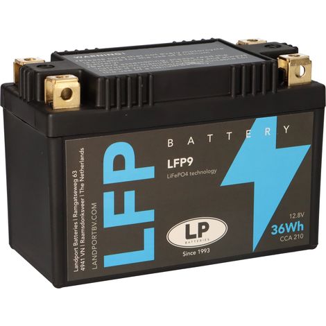 Batterie LiFePO4 12,8V 36Wh für Motorrad Startbatterie ML LFP9
