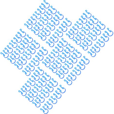 Porte-rubans dentaires 100 unités, clips orthodontie bleus, fournitures dentaires compactes. (1/5)