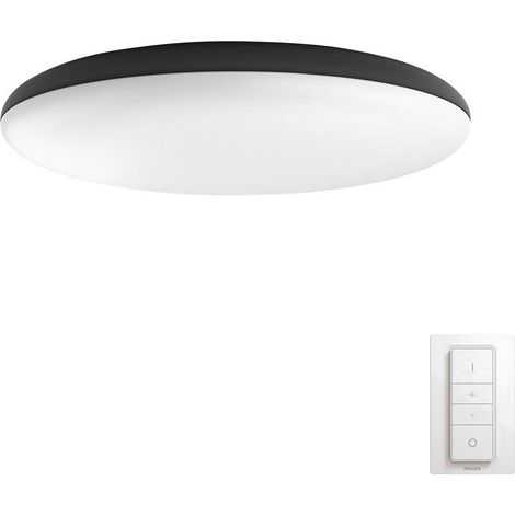 Philips Hue White Ambiance CHER Plafonnier 39W - Noir (Télécommande incluse), compatible Bluetooth, fonctionne avec Alexa, Google Assistant et Apple Homekit (1/5)