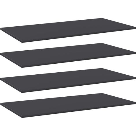 Bücherregal-Bretter 4 Stk. Grau 100x50x1,5 cm Holzwerkstoff