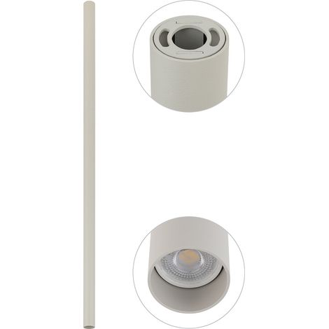 Spot plafonnier 1x Nowodvorski FOURTY GU10 gris alu (1/5)