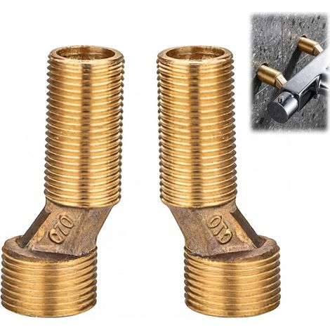 CCYKXA2 Messing-Außengewinde-Armatur für Badewanne und Dusche mit verstellbarem Schwenkarm und Exzenterreduzierstück, 1/2 bis 3/4 Zoll Mischbatterie Gold. (1/5)