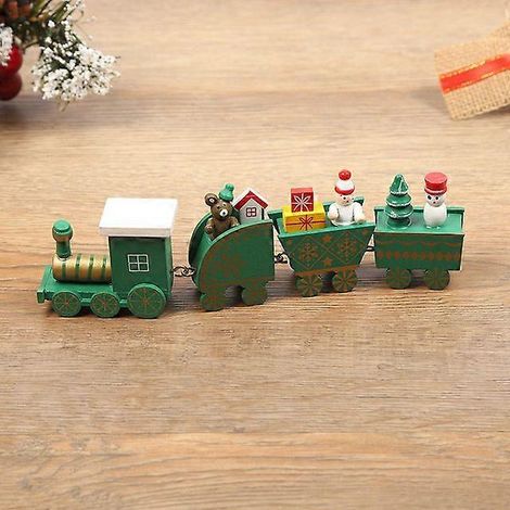 Train de Noël en bois, artisanat en bois, décorations de fenêtre, cadeaux de Noël, Noël, bonne année, E-Green (1/5)