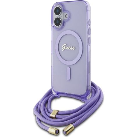 iPhone 16 Guess MagSafe Crossbody-Hülle Lila (1/5)