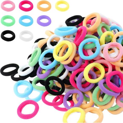 200 Pcs Elastique Cheveux Fille, 9 Couleurs Mini Chouchous Coloré, Élastiques Chouchou Cheveux Fille, Elastique Cheveux Enfant,pour Enfants Bébé Filles (1/5)