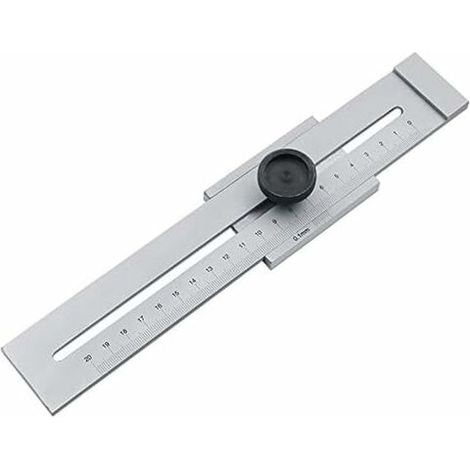 DEESSE SHOP - Règle en acier inoxydable, règle en acier inoxydable de 0 à 200 mm (1/5)