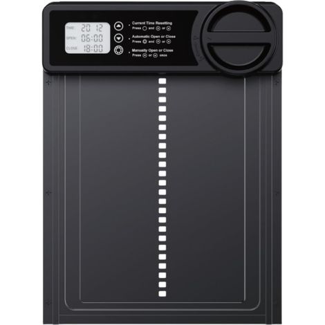 Poulailler automatique avec réglage en un clic IP45 étanche en alliage d'aluminium résistant aux intempéries Installation facile, fonction anti pincement, fiable par tous les temps (1/5)