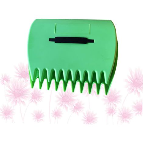 Râteau de Jardin Manuel Vert en Plastique, Outil de Nettoyage Jardin et Cour, Structure Robuste et Sûre, Format Pratique pour L’entretien Quotidien (1/5)