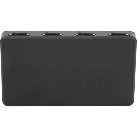 Répartiteur vidéo 1 entrée 4 sorties compatible 4K et 1080p, Plug and Play, anti-interférences, pour ordinateur de bureau (1/5)