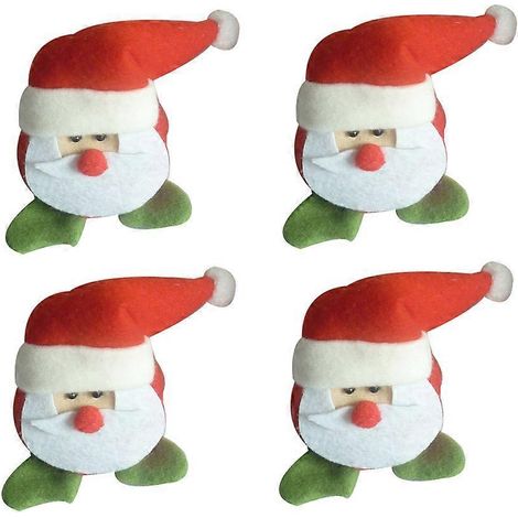 4 décorations de Noël pour la Nativité - Accessoires de fête - Ornements de Noël - Housses pour pieds de chaise et de table-10X8cm (1/3)
