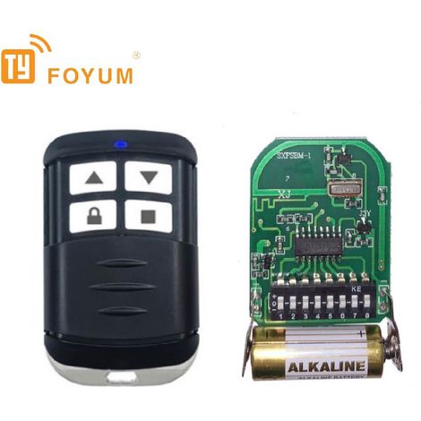 Free shipping on all items. 433MHz frequency remote control for electric garage doors and roller shutters. (1/5)
